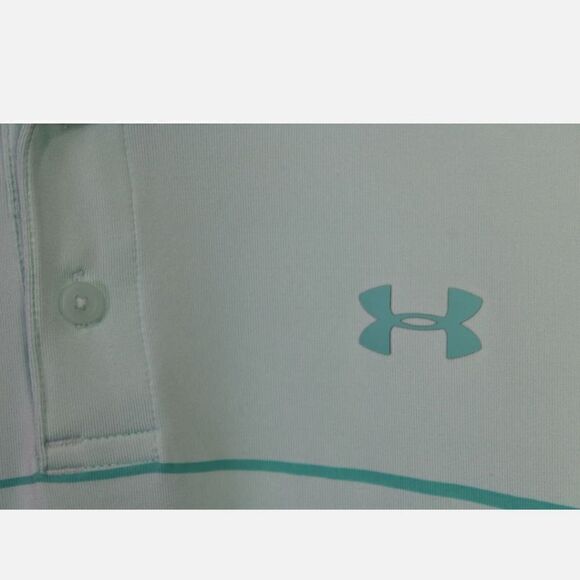 Under Armour The Playoff Polo Light Aqua Blue Size L LARGE - Picture 4 of 7